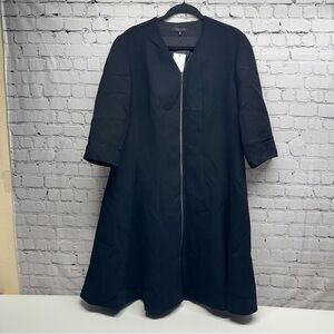 Lafayette 148 New York Black Long Sleeve Dress size 18 NWT